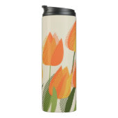 Gele tulpbloem thermosbeker (Geroteerd rechts)