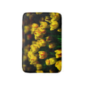 Gele tulpbloemen badmat (Voorkant Verticaal)