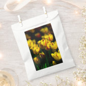 Gele tulpbloemen bedankzakje (Geknipt)