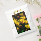 Gele tulpbloemen bedankzakje (Gezegeld)