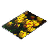 Gele tulpbloemen notitieboek (Linkerzijde)