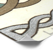 Gele tulpdruk poster (Hoek)