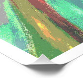 Gele tulpen - 20 x 20 glanzende afdruk (Hoek)