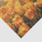 Gele tulpen bloem bloem kunst tissuepapier (Detail)