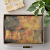 Gele tulpen bloem bloem kunst tissuepapier (Geschenk)