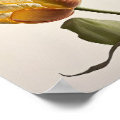 Gele Tulpen Bloemenkunst Print Poster (Hoek)