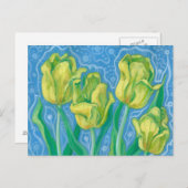 Gele Tulpen, boer, kunstschilder Briefkaart (Voorkant / Achterkant)