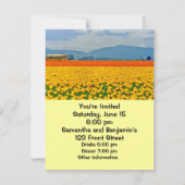 Gele tulpen en schoolbus kaart (Voorkant)