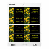 Gele tulpen etiket (Full Sheet)
