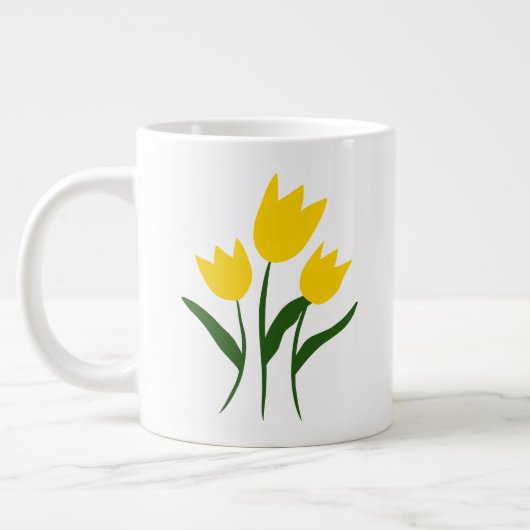 Gele Tulpen Grote Koffiekop (Links)