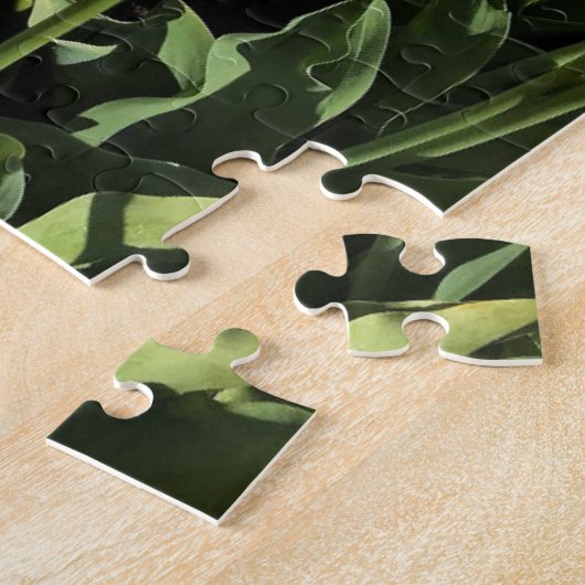 Gele Tulpen in een veld, Oregon Legpuzzel (Zijkant)