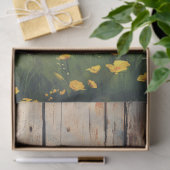 Gele Tulpen In Rustieke Cannisters Art Decoupage Tissuepapier (Geschenk)