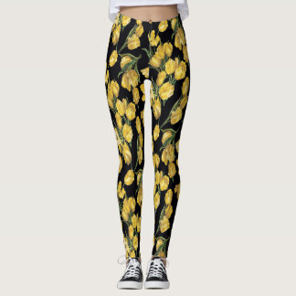 Gele tulpen leggings