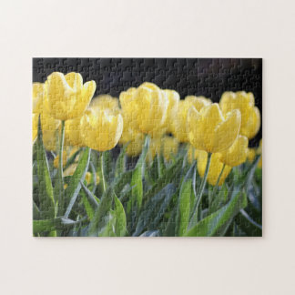 Gele tulpen legpuzzel