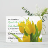 Gele tulpen - Medeaankondiging huwelijk Kaart (Staand voorkant)