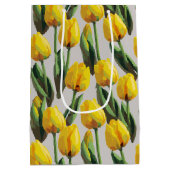Gele tulpen medium cadeauzakje (Achterkant)