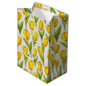Gele tulpen medium cadeauzakje (Voorkant Gekanteld)