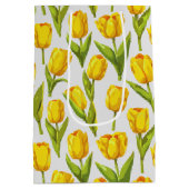 Gele tulpen medium cadeauzakje (Achterkant)