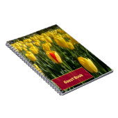 Gele tulpen notitieboek (Rechterzijde)