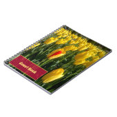 Gele tulpen notitieboek (Linkerzijde)