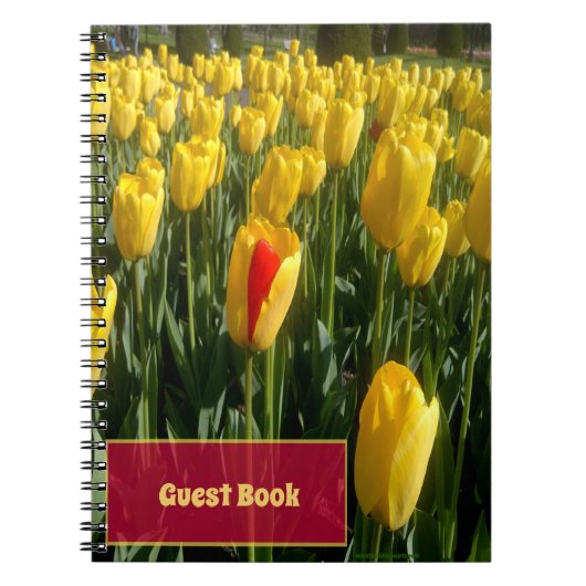 Gele tulpen notitieboek (Voorkant)