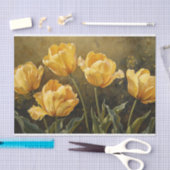 Gele Tulpen  Olieverfschilderij Decoupage Tissuepapier (Craft)