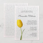 Gele tulpen op het Vrijgezellenfeest van Crackle P Kaart (Voorkant / Achterkant)