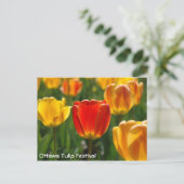 Gele Tulpen, Oranje Tulpen Briefkaart (Staand voorkant)