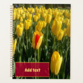 Gele tulpen planner (Voorkant)