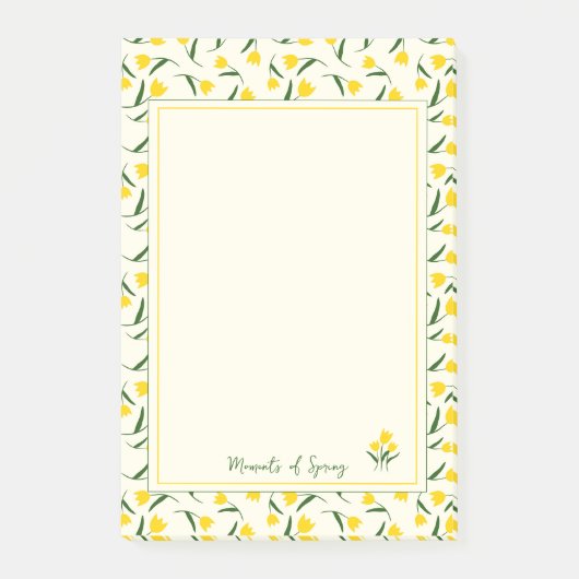 Gele tulpen post-it® notes (Voorkant)