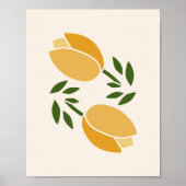 Gele tulpen poster (Voorkant)