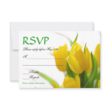 Gele Tulpen - RSVP Kaart