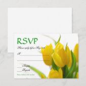 Gele Tulpen - RSVP Kaart (Voorkant / Achterkant)