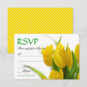 Gele Tulpen - RSVP Kaart (Voorkant / Achterkant)