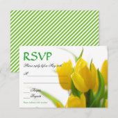 Gele Tulpen - RSVP Kaart (Voorkant / Achterkant)
