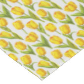 Gele tulpen tafelkleed (Gekanteld)