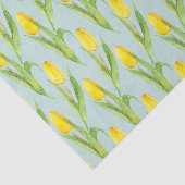 Gele tulpen tissuepapier (Detail)