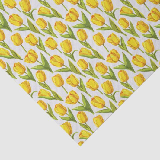 Gele Tulpen Tissuepapier (Detail)