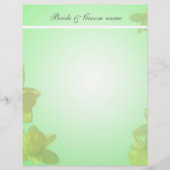 gele tulpen.. trouwaankondiging.. (Voorkant)