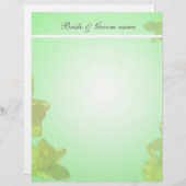 gele tulpen.. trouwaankondiging.. (Voorkant / Achterkant)