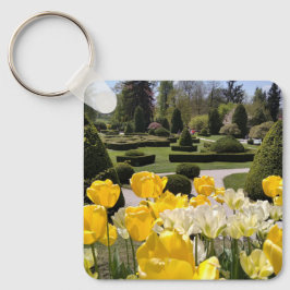 Gele Tulpen uit Arboretum Volcji Potok Slovenië Sleutelhanger