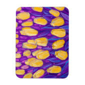 Gele Tulpen Veerbloemen Veldvloeren Vloeiend verve Magneet (Verticaal)