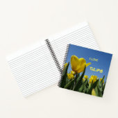 Gele Tulpen Veld Cust. Tekst Notitieboek (Binnen)