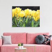 Gele Tulpen Verpakt Canvas Art Print (Insitu (Woonkamer))
