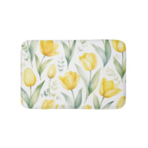 Gele tulpen watercolor bloemschilderkunst botanisc