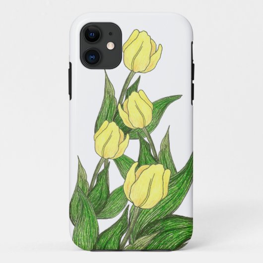 Gele tulpendoos Case-Mate iPhone case (Achterkant)