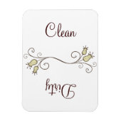 Gele tulpenwasmachine - Vuile magneten (Verticaal)