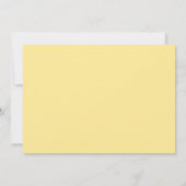 Gele Tulps Spring Floral Wedding Kaart (Achterkant)