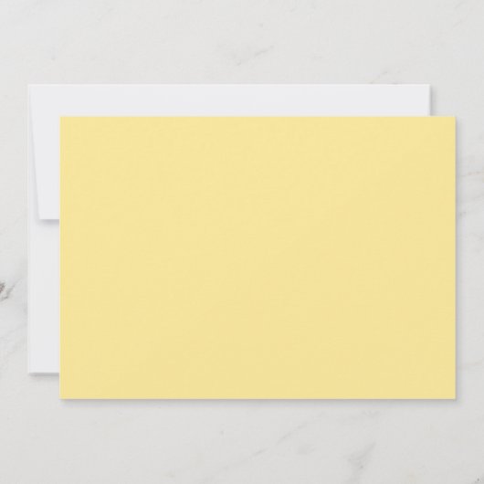 Gele Tulps Spring Floral Wedding Kaart (Achterkant)