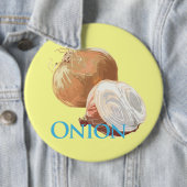 Gele uien ronde button 6,0 cm (In situ)
